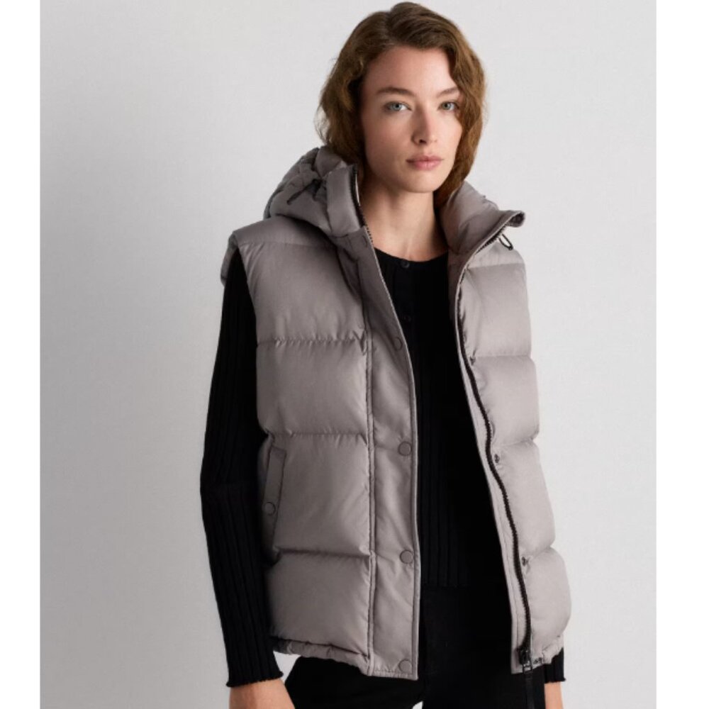Quince Responsible Down Puffer Vest - NWT Morel Grey M